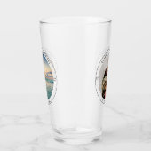 ミニマモダンリスト新結婚規のカップルの結婚写真 タンブラーグラス (右)