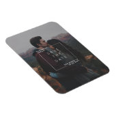 ミニマモダンリスト日付のフォトカードを保存 マグネット (右側)