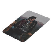 ミニマモダンリスト日付のフォトカードを保存 マグネット (左側)