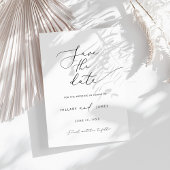 ミニマモダンリスト書日付を保存 招待状