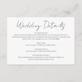 ミニマモダンリスト書結婚道 エンクロージャーカード