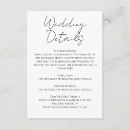 ミニマモダンリスト書結婚道 エンクロージャーカード