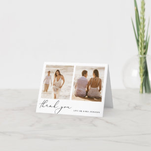 ミニマモダンリスト書結婚道 サンキューカード