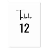 ミニマモダンリスト書結婚道 テーブルナンバー (裏面)