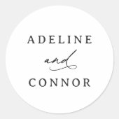 ミニマモダンリスト書結婚道 ラウンドシール (正面)