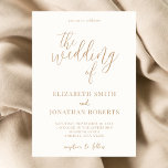 ミニマモダンリスト書結婚道 招待状<br><div class="desc">ミニマモダンリスト書道結婚式招待状。シンプルスクリプエレガントトおよびミニマルタイポグラフィデザイン結婚式招待状。</div>