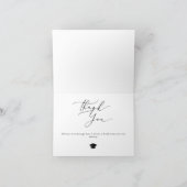 ミニマモダンリスト書道の卒業 サンキューカード (内部)