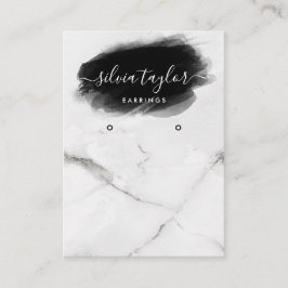 ミニマモダンリスト書道アートイヤリングディスプレイ 名刺