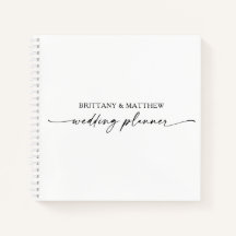 ミニマモダンリスト書道インクウェディングプランナー