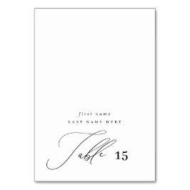 ミニマモダンリスト書道エスコート座席表 テーブルナンバー