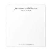 ミニマモダンリスト書道プロフェッショナル ノートパッド (正面)