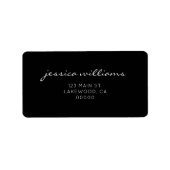 ミニマモダンリスト書道差出人住所ラベル ラベル (正面)