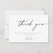 ミニマモダンリスト書 サンキューカード (正面)