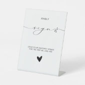 ミニマモダンリスト書 台座サイン (正面)