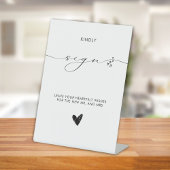 ミニマモダンリスト書 台座サイン