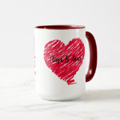 ミニマモダンリスト最高のシックフレンドBFF写真2- マグカップ (正面右)