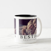 ミニマモダンリスト最高のシックフレンドBFF写真 ツートーンマグカップ (正面右)