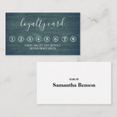 ミニマモダンリスト木製ロイヤリティカード 名刺 (正面/裏面)