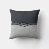 ミニマモダンリスト枕木炭グレー クッション (裏面)