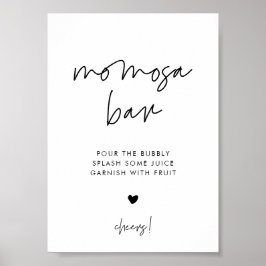 ミニマモダンリスト桃佐バー徴候 ポスター