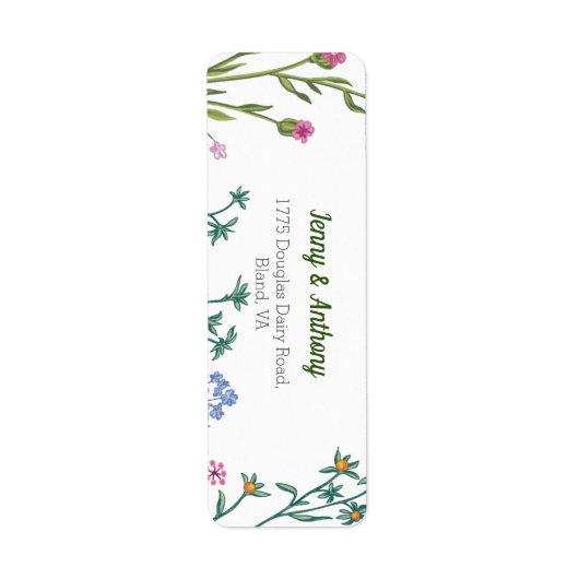 ミニマモダンリスト植物学フローラ ラベル (正面)