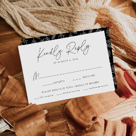 ミニマモダンリスト植物黒粉選択 出欠カード