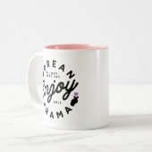 ミニマモダンリスト楽しむの韓国ドラマ好き ツートーンマグカップ (正面左)