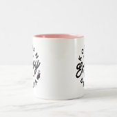 ミニマモダンリスト楽しむの韓国ドラマ好き ツートーンマグカップ (中央)