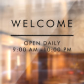 ミニマモダンリスト歓迎オープン毎日 ウィンドウサイン (シート2)