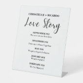 ミニマモダンリスト歓迎ラブストーリー結婚のサイン 台座サイン (正面)