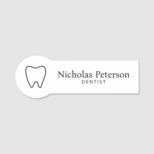 ミニマモダンリスト歯歯歯科クリニック 名札 (正面)