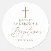 ミニマモダンリスト洗礼 ラウンドシール (正面)