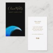 ミニマモダンリスト海波形名刺 名刺 (正面/裏面)