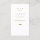 ミニマモダンリスト海波形名刺 名刺 (裏面)