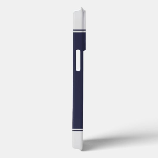 ミニマモダンリスト海軍ブルーモノグラム Case-Mate iPhoneケース (裏面 / 右)