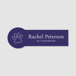 ミニマモダンリスト海軍ポープリント獣医 名札
