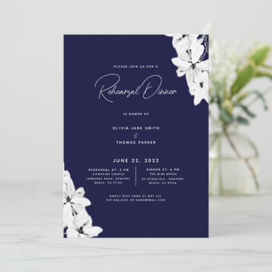 ミニマモダンリスト海軍マグノリアリハーサルディナー 招待状 (スタンド正面)