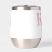 ミニマモダンリスト淡い色のピンクモノグラム (正面)