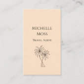ミニマモダンリスト熱帯ヤシの木植物園 名刺 (正面)