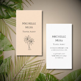 ミニマモダンリスト熱帯ヤシの木植物園 名刺