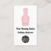 ミニマモダンリスト爪、 ネイルポーランドロゴネイリスト 名刺 (正面)