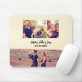 ミニマモダンリスト父の日のパパのカスタム写真 マウスパッド (マウス)