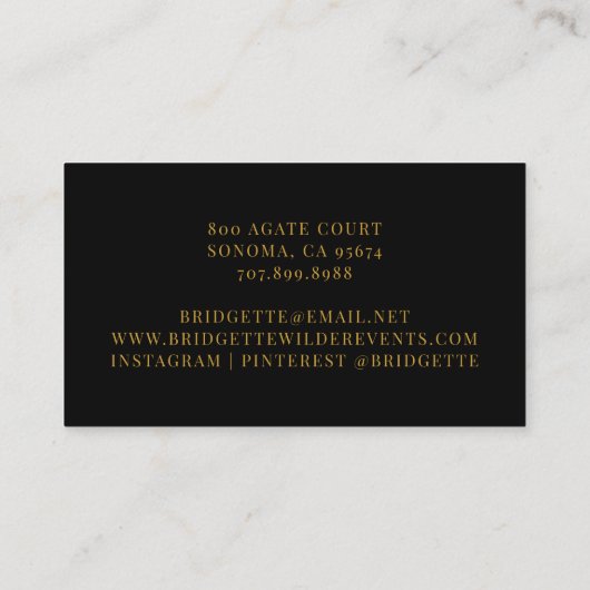 ミニマモダンリスト理容師ショップ美容師 名刺 (裏面)