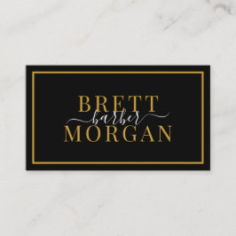 ミニマモダンリスト理容師ショップ美容師 名刺