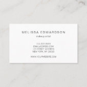 ミニマモダンリスト発光銀プロフェッショナル 名刺 (裏面)
