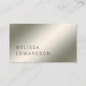 ミニマモダンリスト発光銀プロフェッショナル 名刺 (正面)