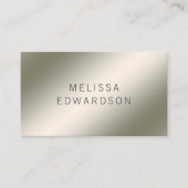ミニマモダンリスト発光銀プロフェッショナル 名刺 (正面)