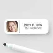 ミニマモダンリスト白カスタム色写真 名札 (インサイチュ)