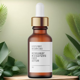 ミニマモダンリスト白ドロッパーボトルラベル ラベル