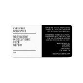 ミニマモダンリスト白ドロッパーボトルラベル ラベル (正面)